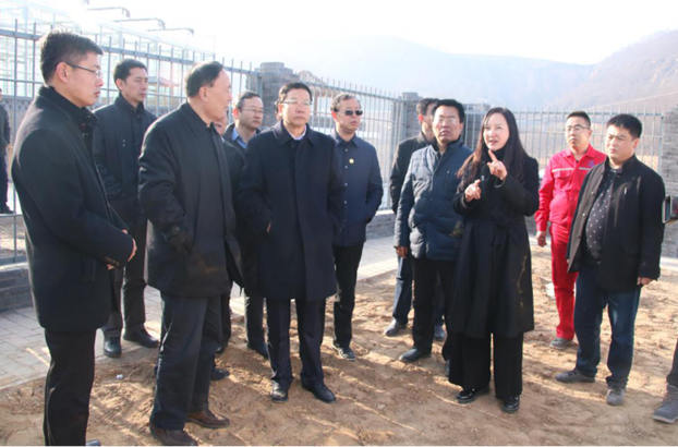 中央第六必赢网络游戏平台督察组视察康坪村给排水及生活污水处理工程