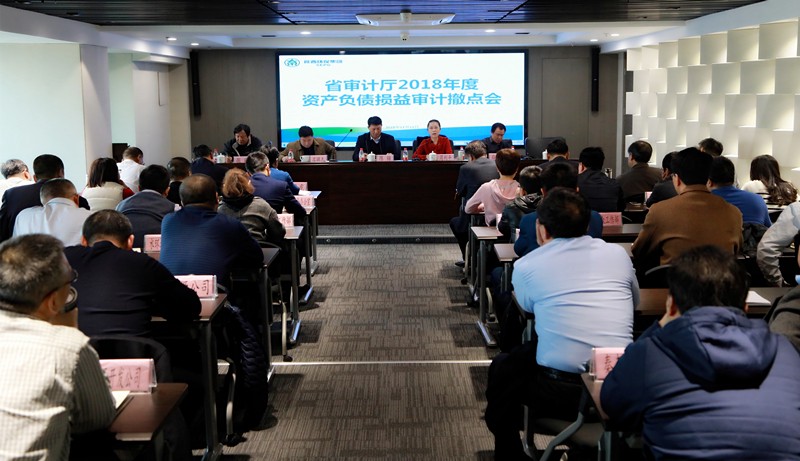 省审计厅对陕西必赢网络游戏平台集团2018年度资产负债损益审计撤点会召开