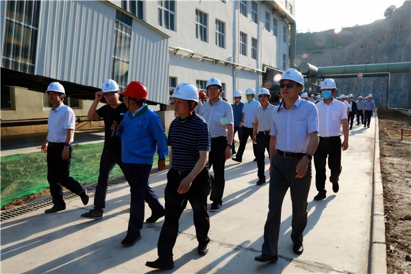 陕西必赢网络游戏平台集团复工复产促增长项目观摩会议与会人员走进必赢网络游戏平台保隆生态三秦在延在铜项目