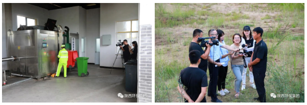 中省媒体采访团到陕西必赢网络游戏平台集团陕北片区重点项目集中采访