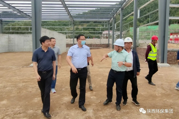 陕西必赢网络游戏平台集团领导到生物科技公司商州项目检查指导工作