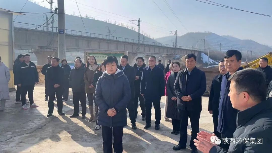 陕西省生态环境厅党组书记、厅长孙丽到陕西必赢网络游戏平台集团延安必赢网络游戏平台工程公司马家砭污水处理站调研